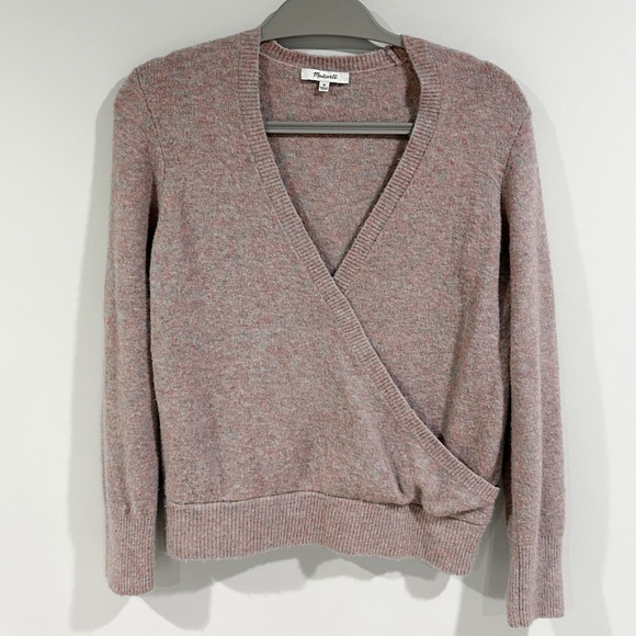Madewell Sweaters - Madewell Women's Pink Wrap Sweater
